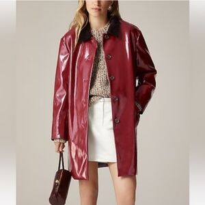 j. crew Collection Barn Jacket in patent faux leather
